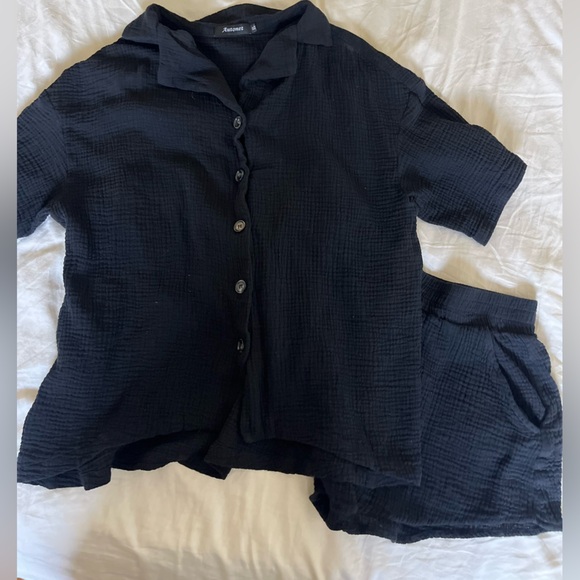 2 Piece Matching Lounge Set in Black / Women’s Size XL - Picture 8 of 9